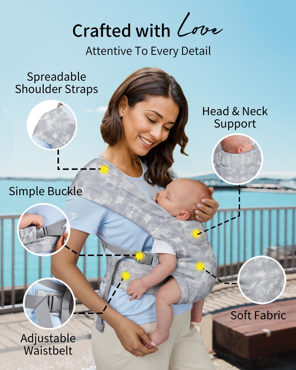 KIDIRA padded head and neck support aids comfortable resting