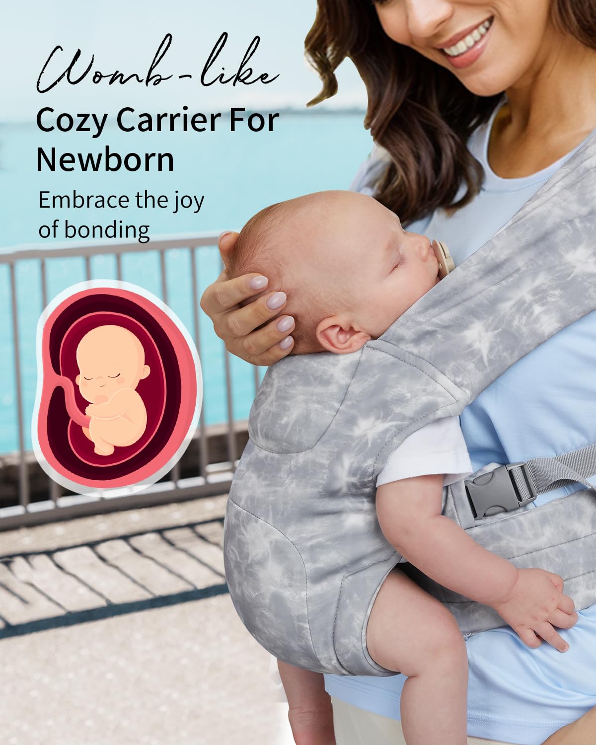 KIDIRA soft breathable fabric creates a cozy bonding environment