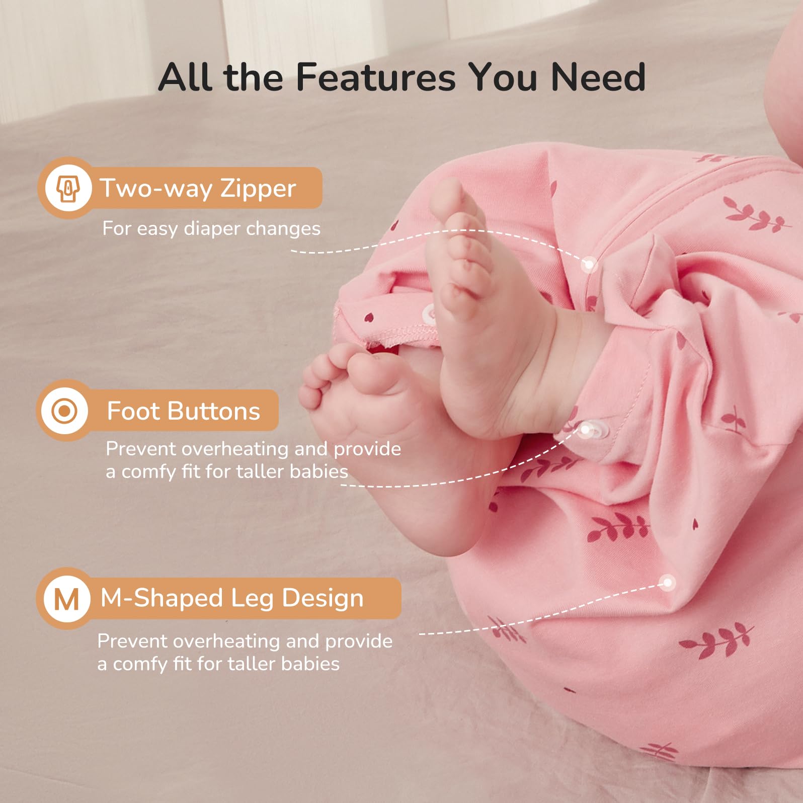 KIDIRA ButterflyHug swaddle wrapping upper body for secure comfort.