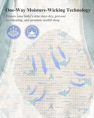 KIDIRA swaddle foot-button-design offers adjustable fit and scratch prevention