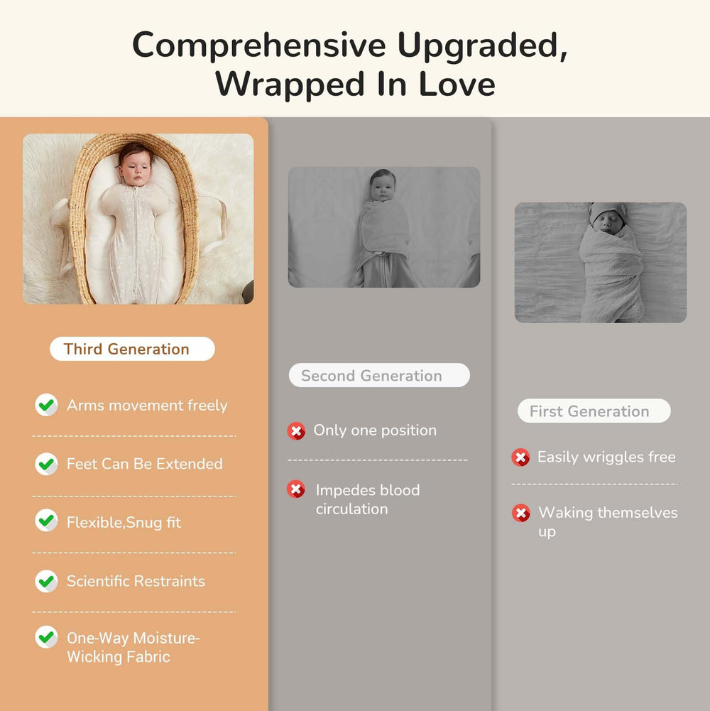 KIDIRA jungle-deer pattern swaddle offers cozy, comforting visuals.
