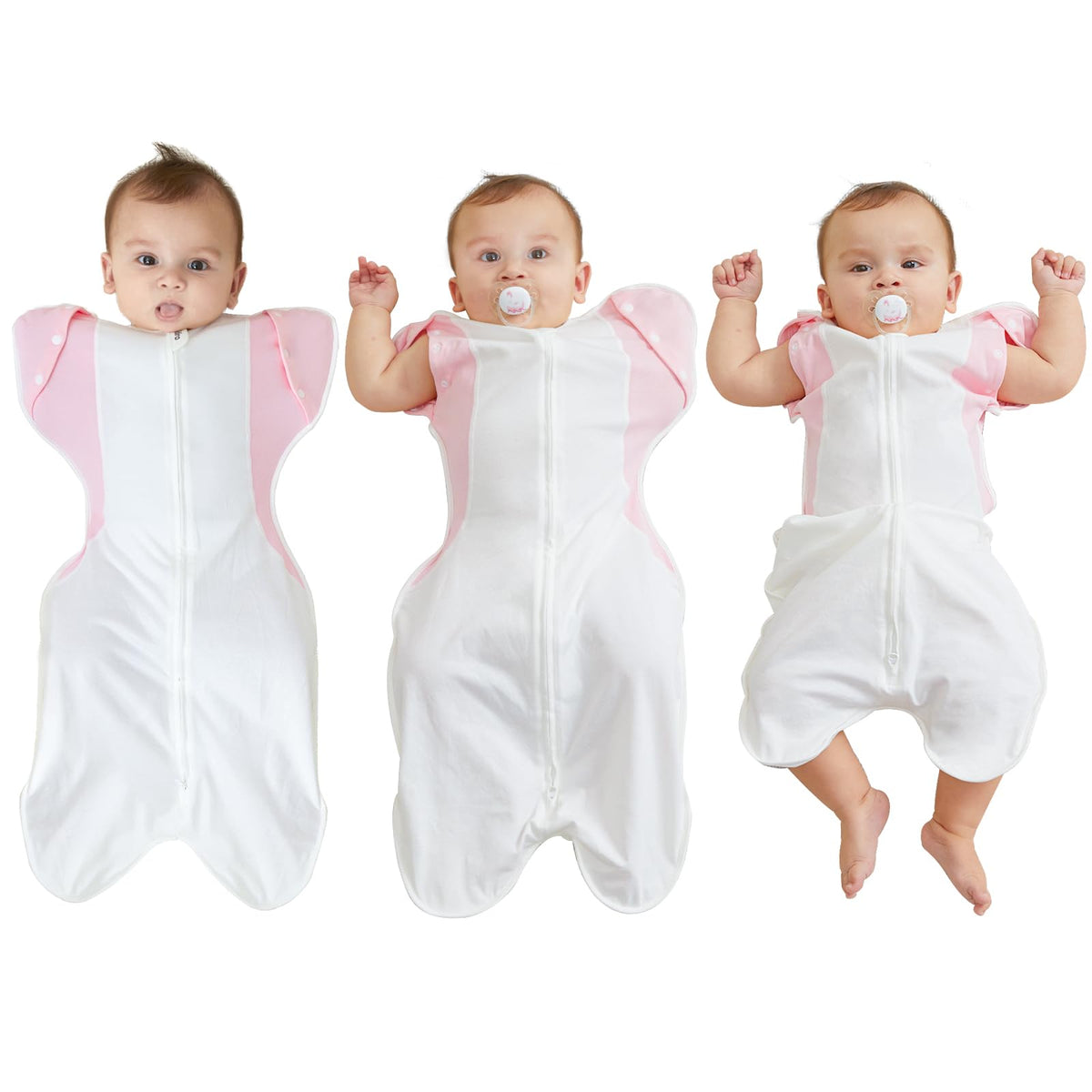 KIDIRA Transition Swaddle arms-up for secure fit and soothing calm.