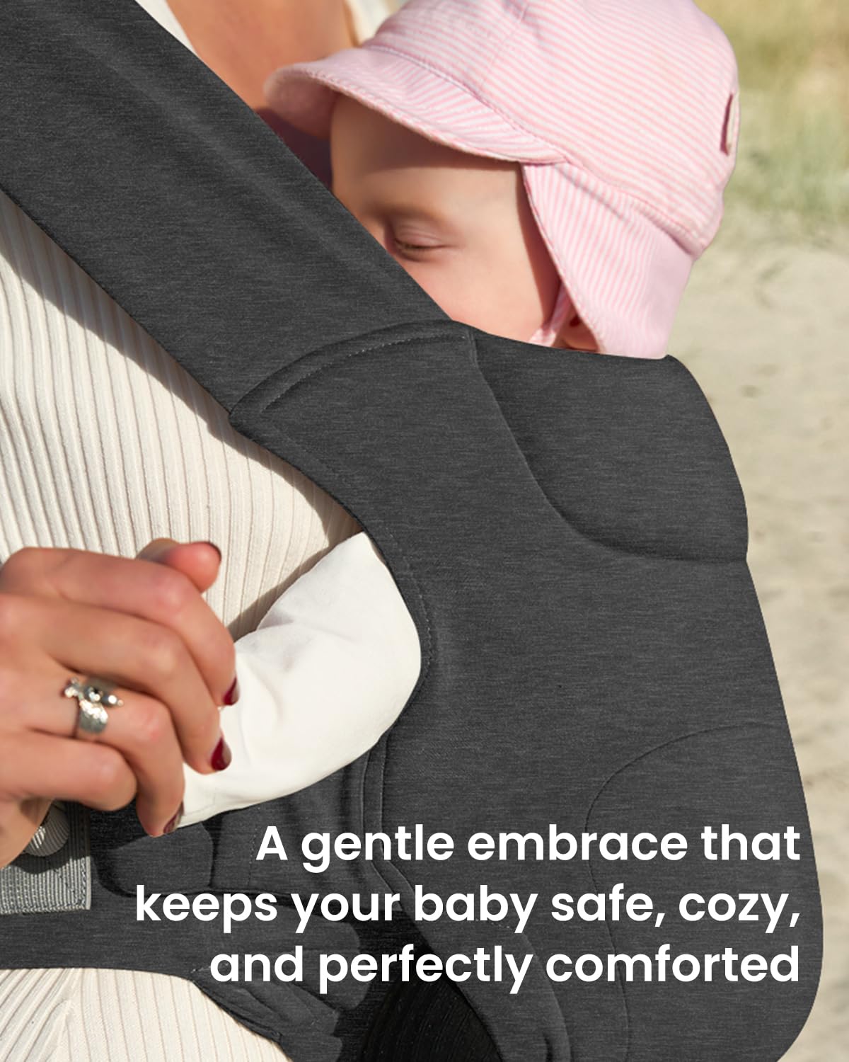 KIDIRA wide-cross-straps and waistbelt distribute weight evenly for comfortable extended wear.