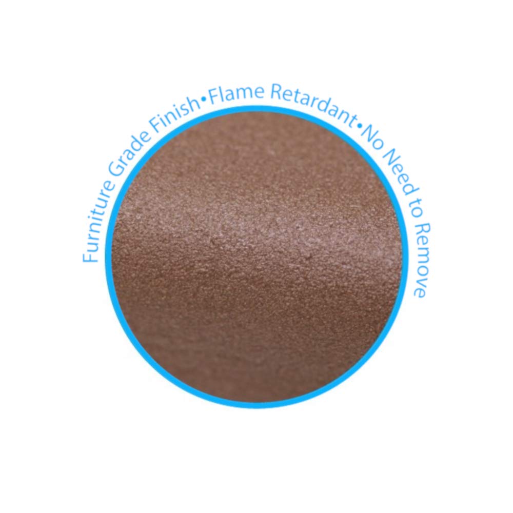 KidKusion Edge Cushion brown adhesive-tape installation on a cabinet edge