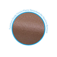 KidKusion Edge Cushion brown adhesive-tape installation on a cabinet edge