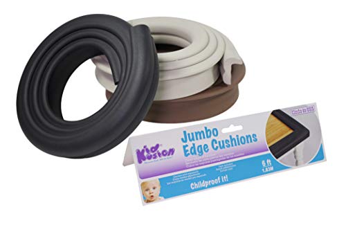 KidKusion Edge Cushion brown trim-ready option for various furniture shapes
