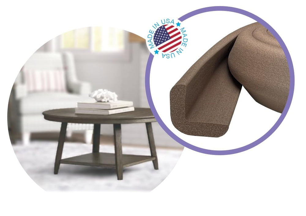 KidKusion edge cushion closeup brown foam shows high density support