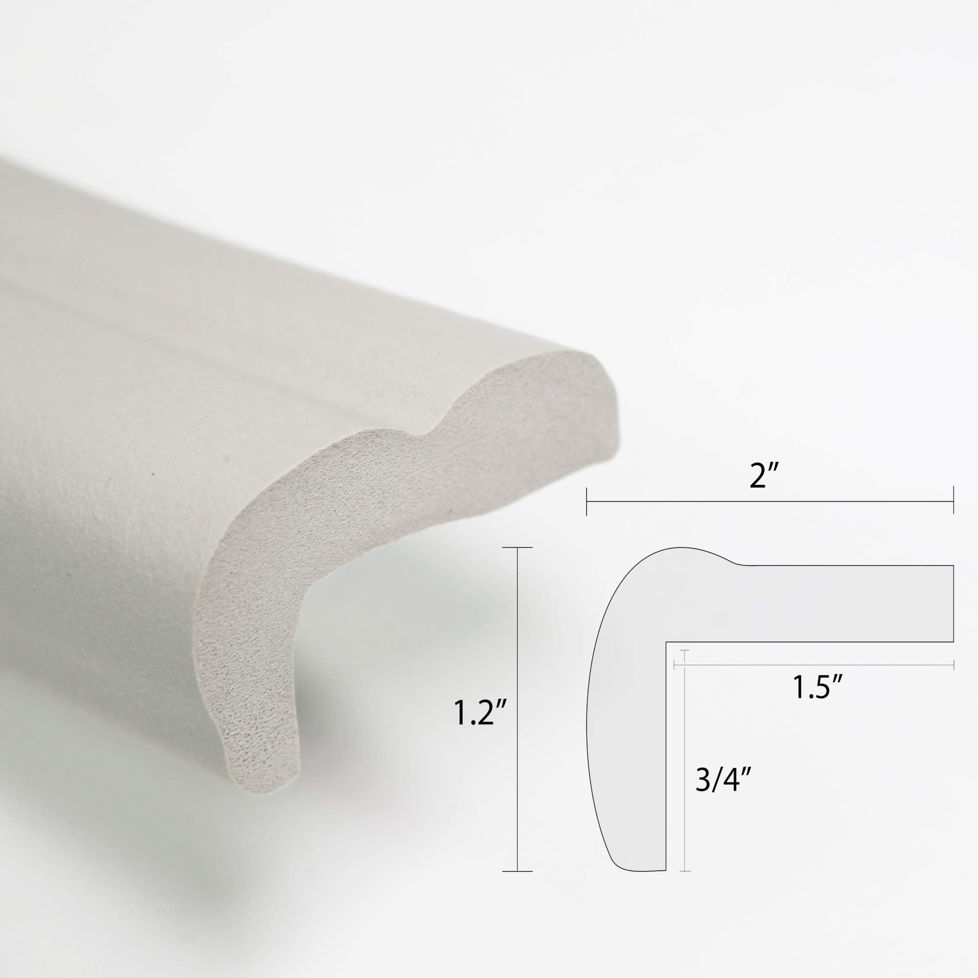 Adhesive tape is included to secure KidKusion cushion to table or shelf edges.