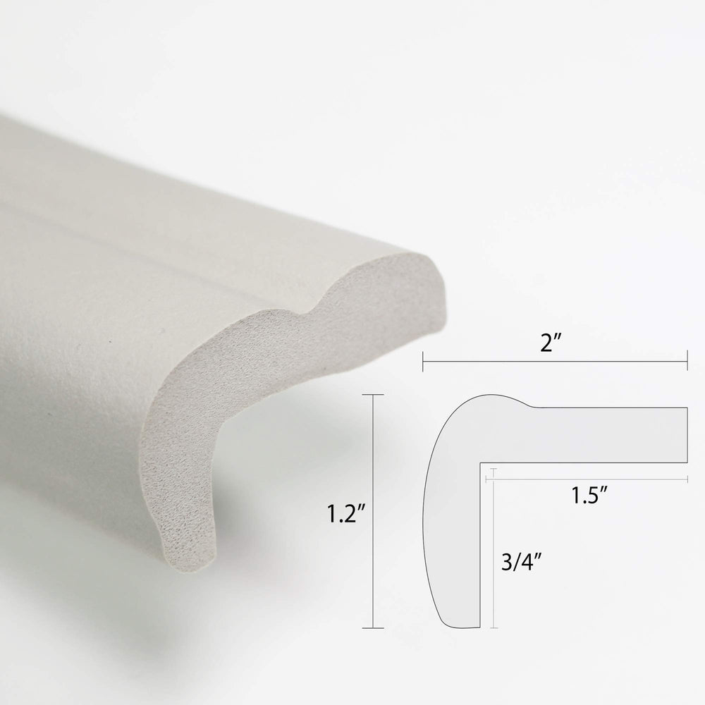 Adhesive tape is included to secure KidKusion cushion to table or shelf edges.