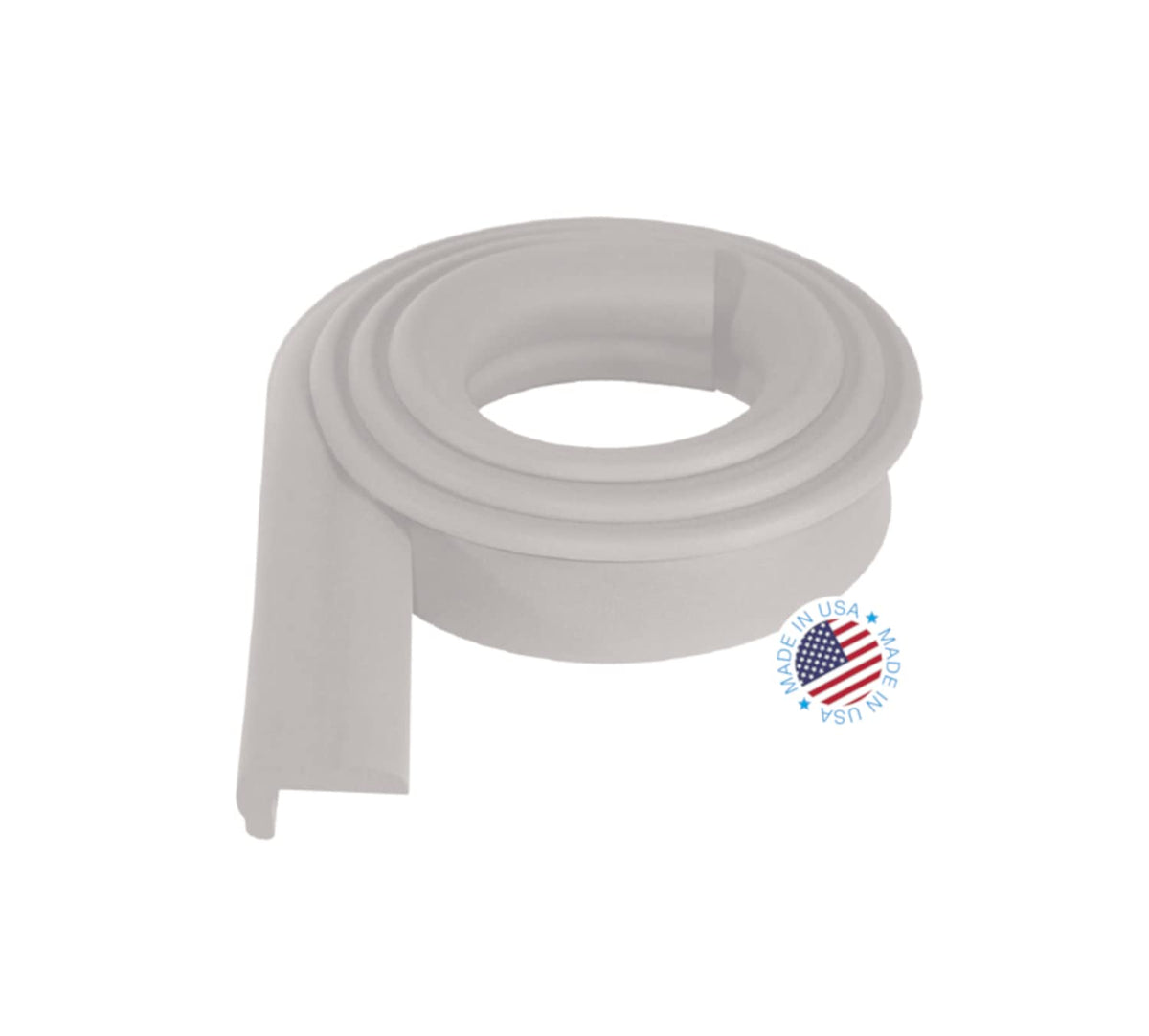 KidKusion Jumbo Edge Cushion 6ft taupe softens sharp furniture edges for safer play spaces.