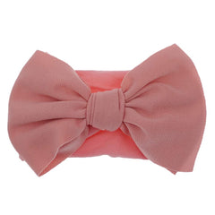 KIDOCHEESE adjustable elastic headband fits infant to toddler comfortably.