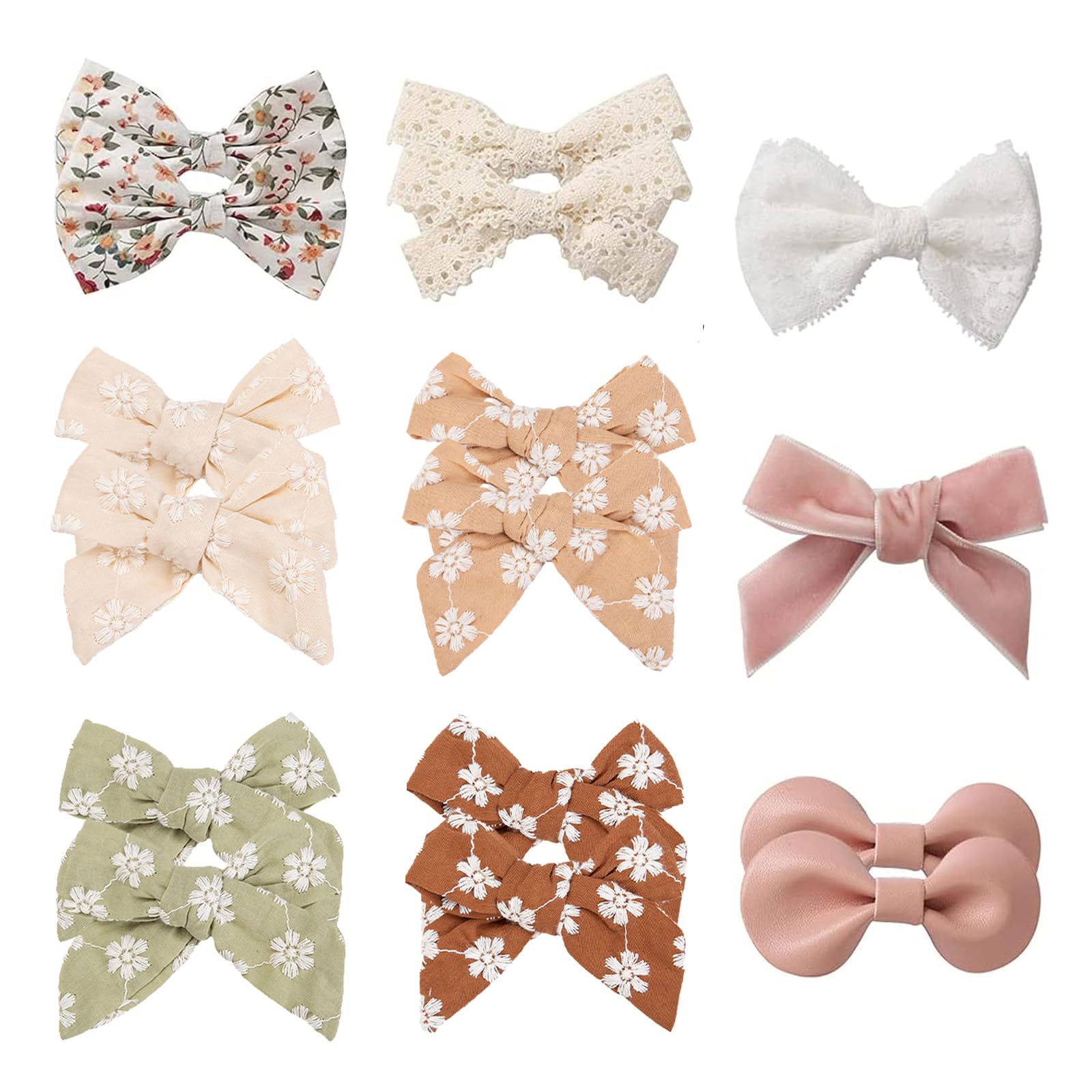 Kidocheese baby hair clip 9-style pack keeps outfits coordinated and playful.
