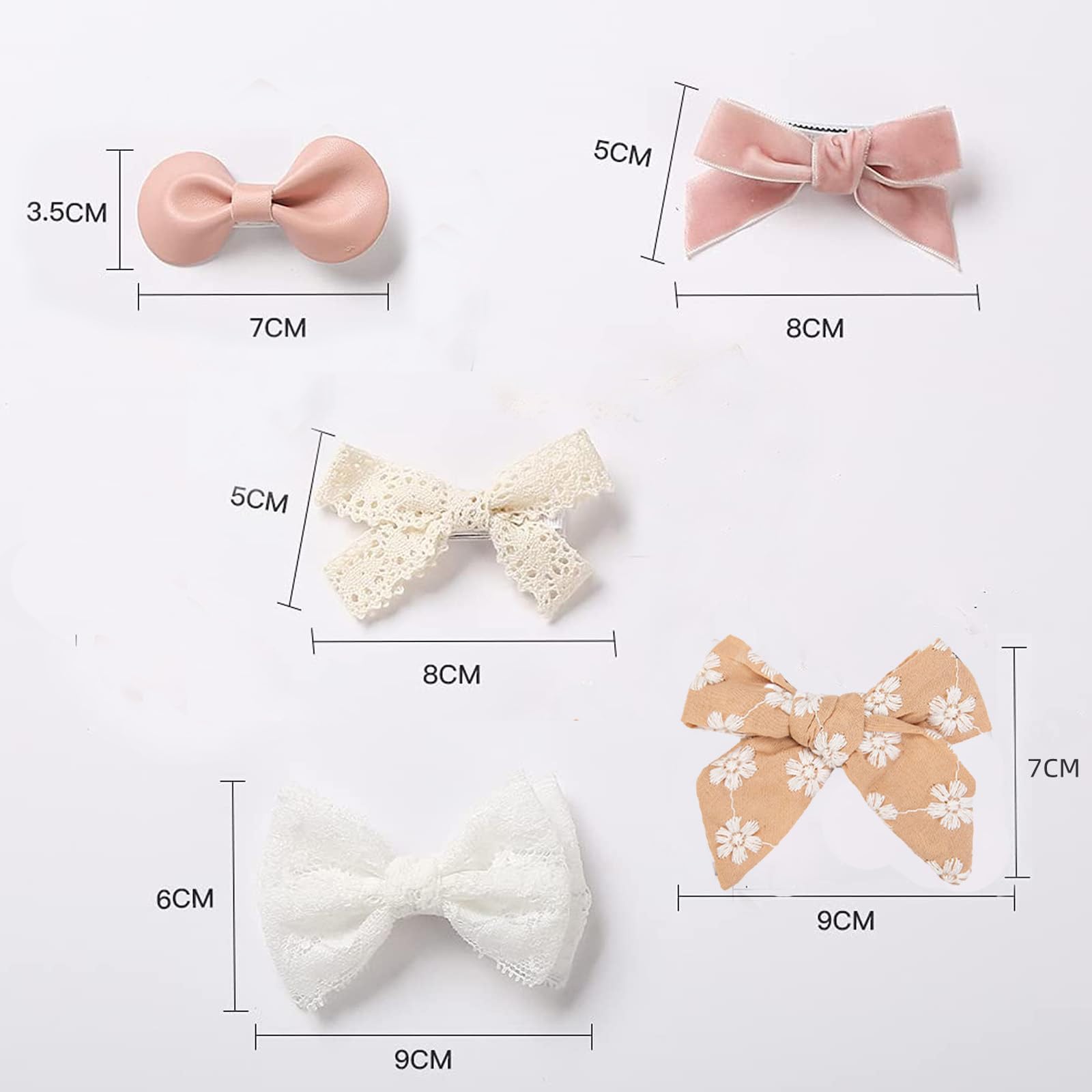 Kidocheese baby hair clip with non-slip lined design stays secure in any hair.