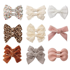 KIDOCHEESE baby hair clips fully lined provide gentle, secure grip for delicate hair.