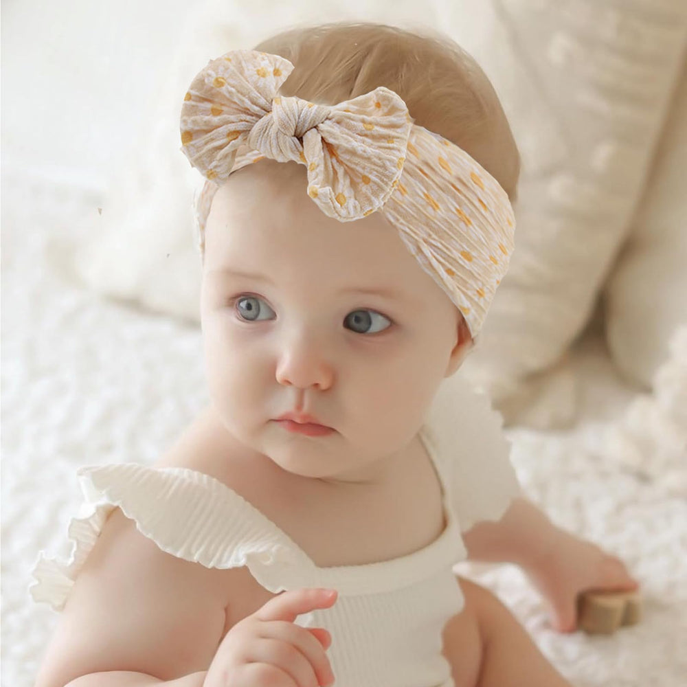 KIDOCHEESE baby headbands set shows multiple colors for mix-and-match outfits.