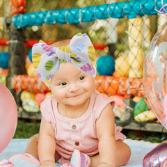 KIDOCHEESE Easter bows fabric detail highlights high-quality craftsmanship and charm