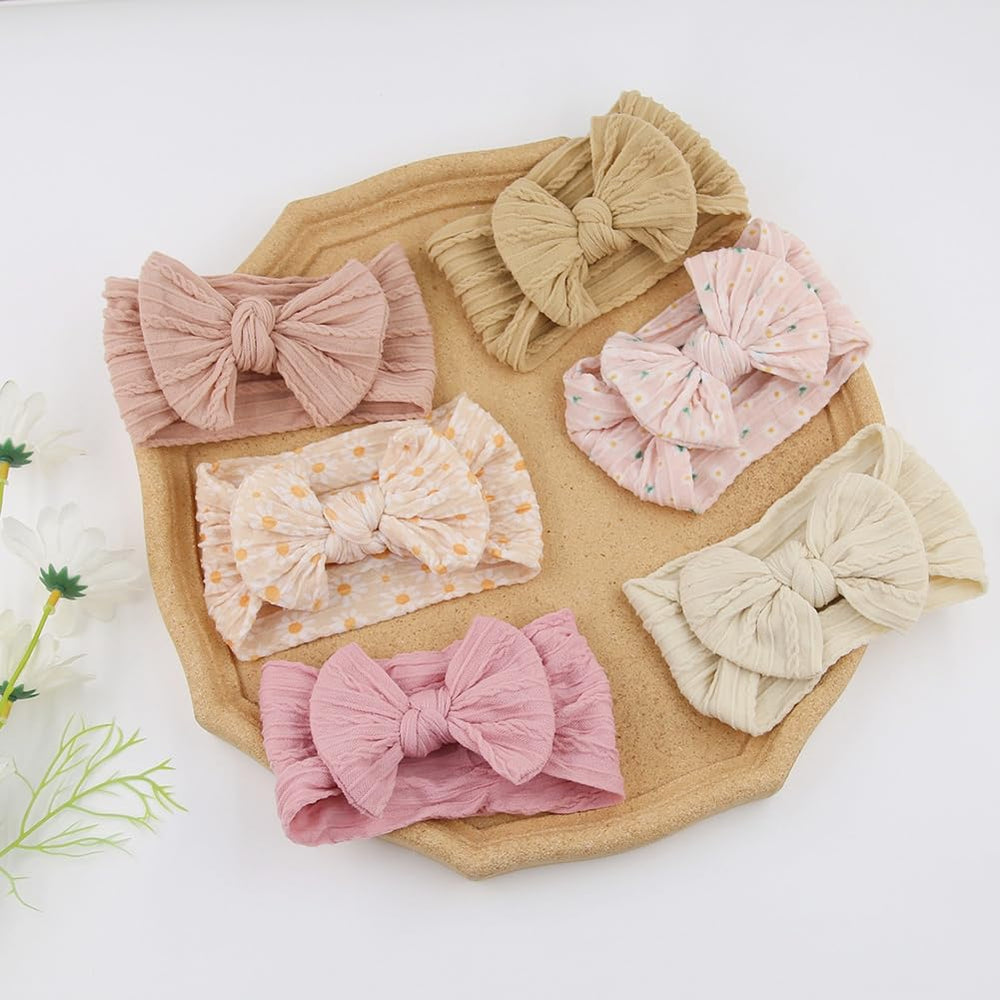 KIDOCHEESE elastic nylon headbands prevent marks while staying secure.
