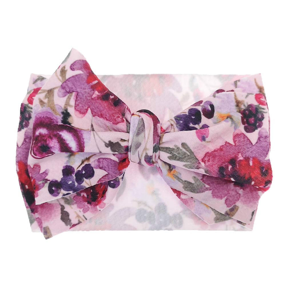 KIDOCHEESE elastic headband with soft fabric, non-slip fit for active babies.