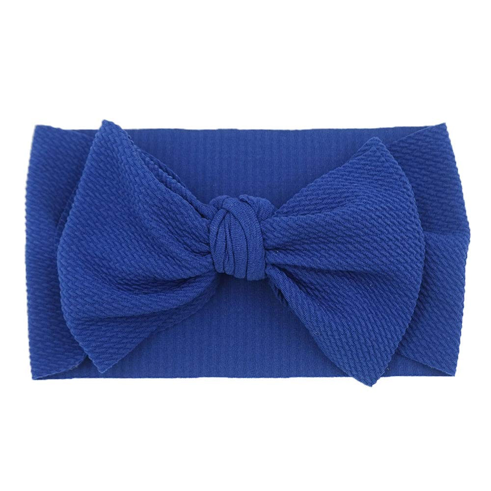 KIDOCHEESE newborn-to-toddler headband, grows with your child for years.