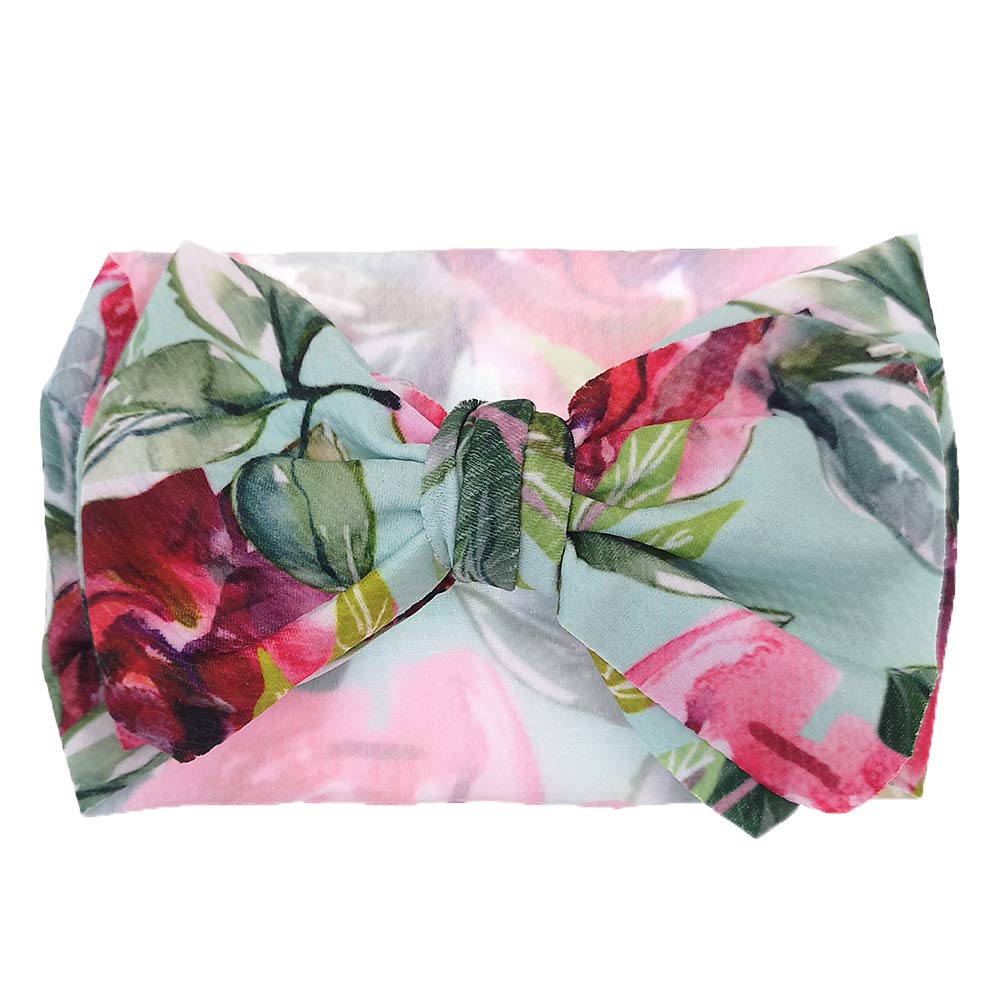 KIDOCHEESE silky fabric bow headband, gentle touch on delicate hair.