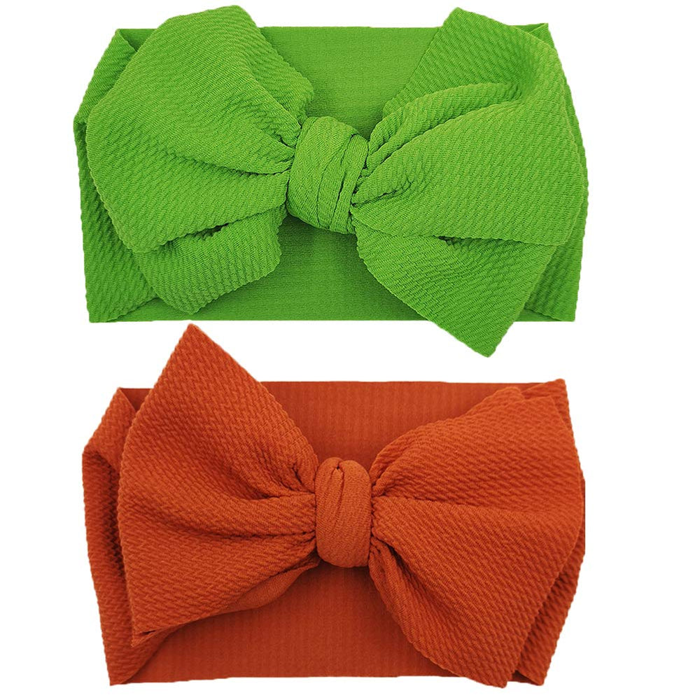 KIDOCHEESE soft fabric headband with adjustable fit keeps growing babies comfortable.