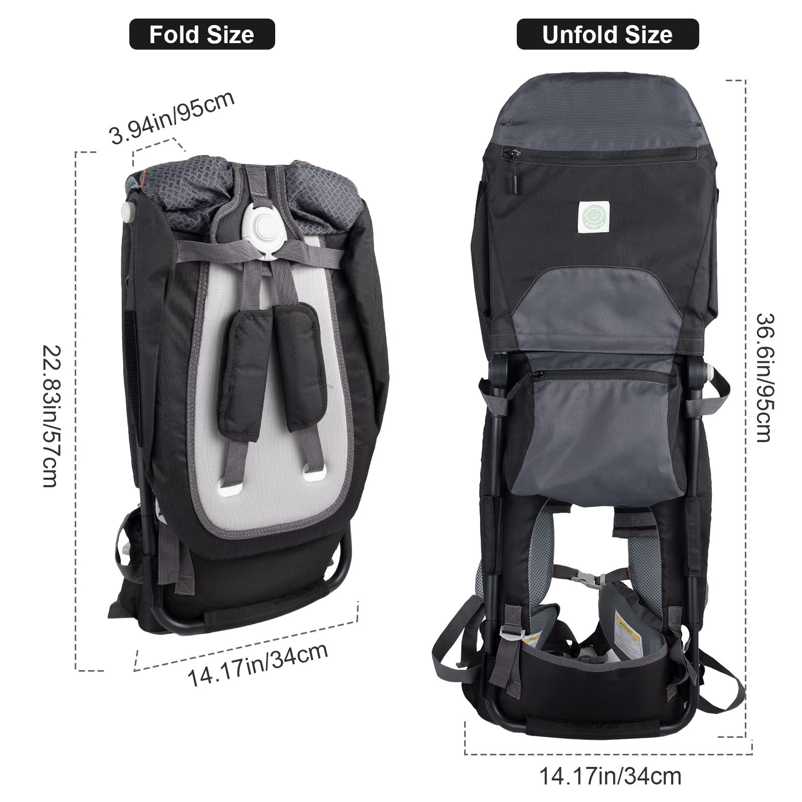Kidpprod baby carrier rain cover shields child from light rain and splashes.