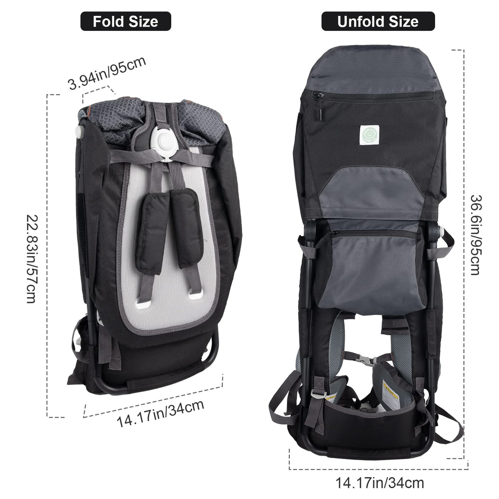 Kidpprod baby carrier rain cover shields child from light rain and splashes.