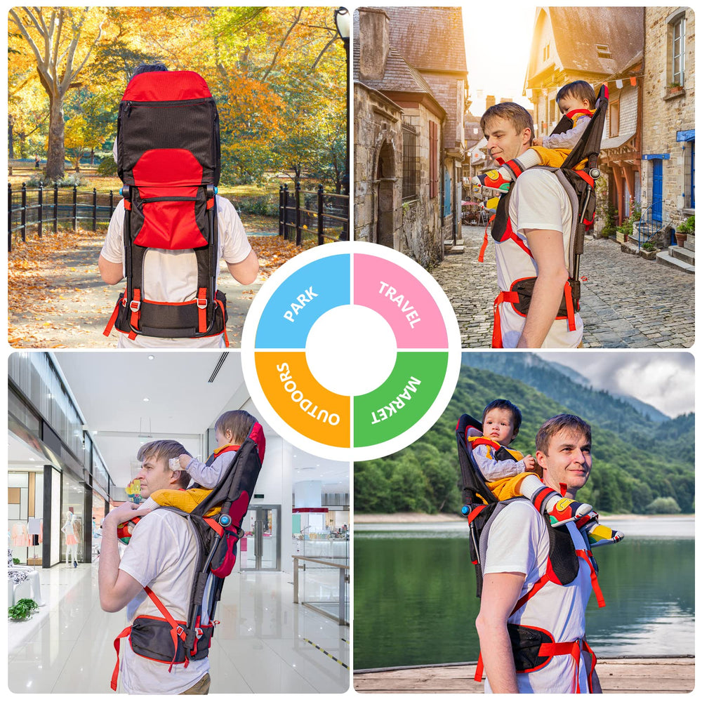 Kidpprod ergonomic backrest supports baby during long walks