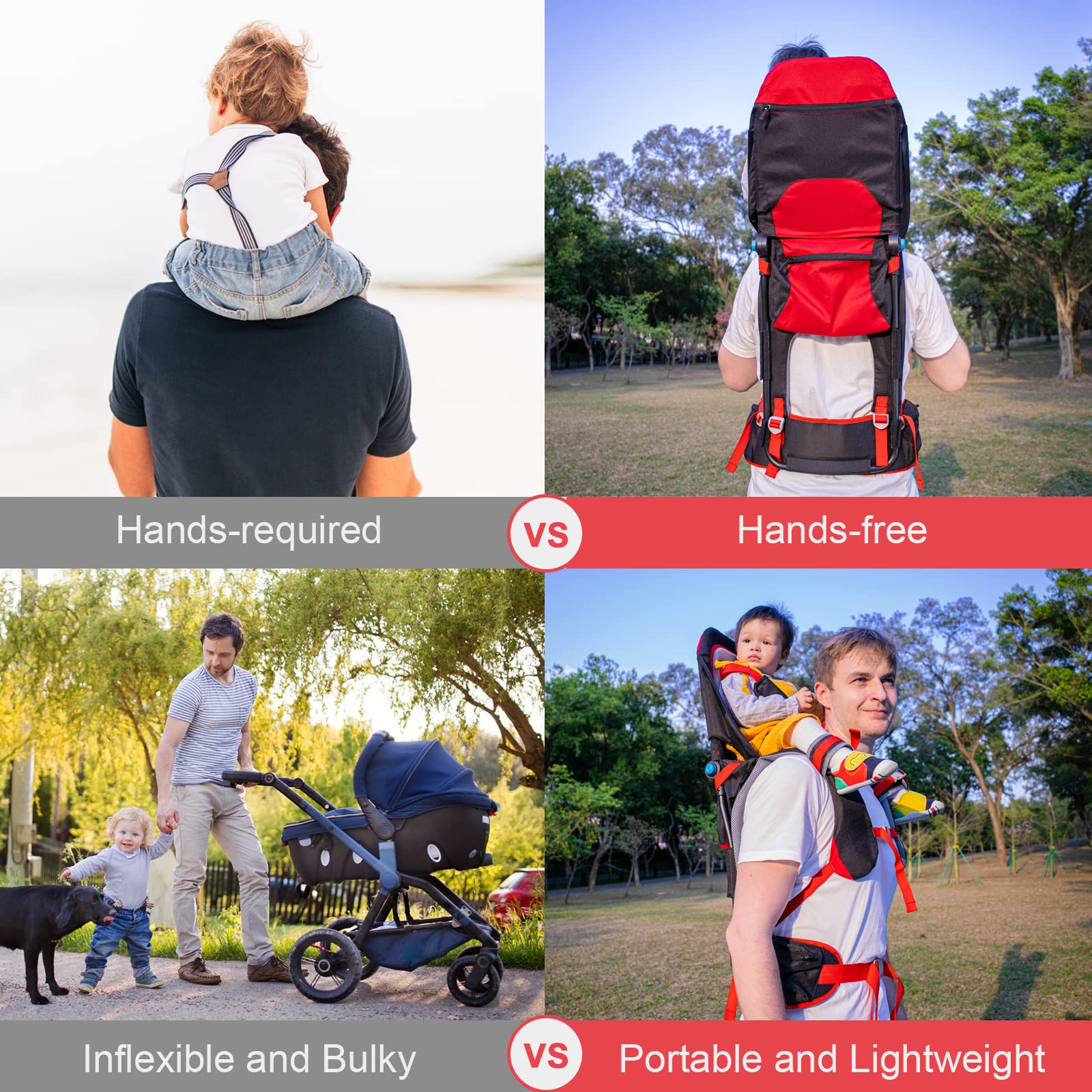 Kidpprod carrier folded compact for easy travel and storage