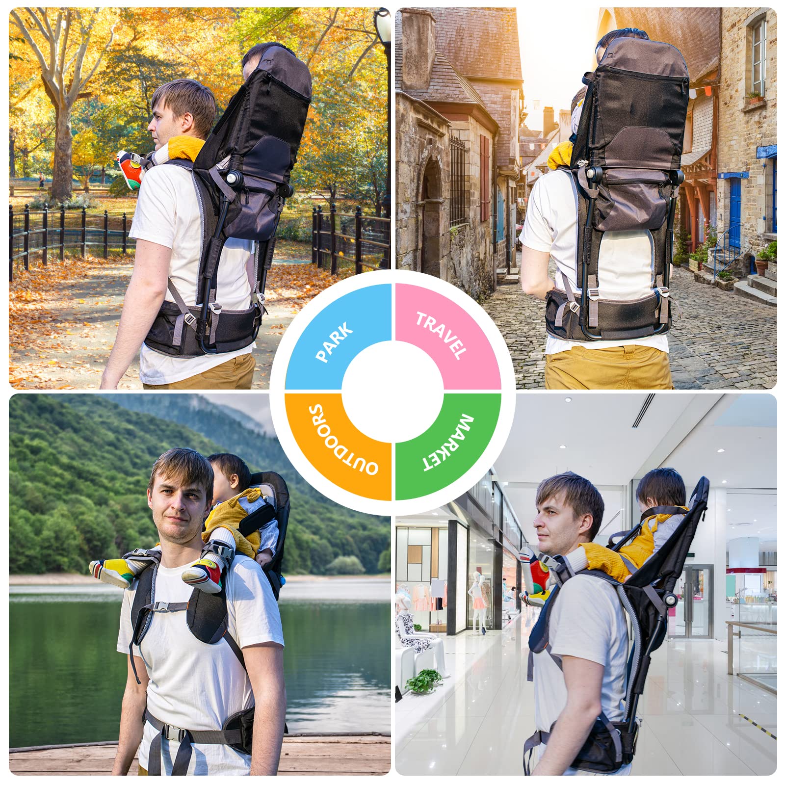 Kidpprod multiple storage pockets keep essentials within quick reach.