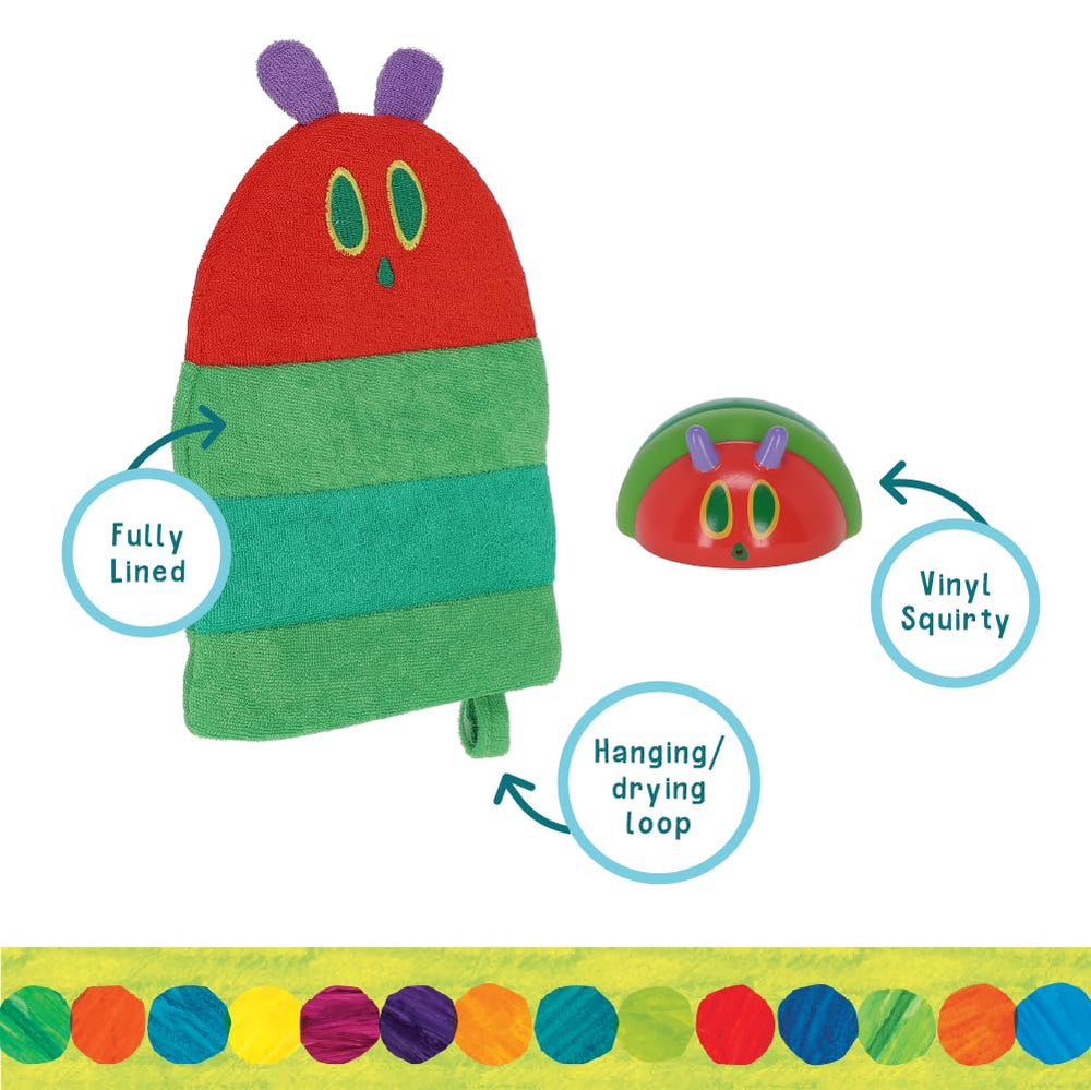 Kids Preferred Eric Carle adult size wash mitt for comfy bath sessions