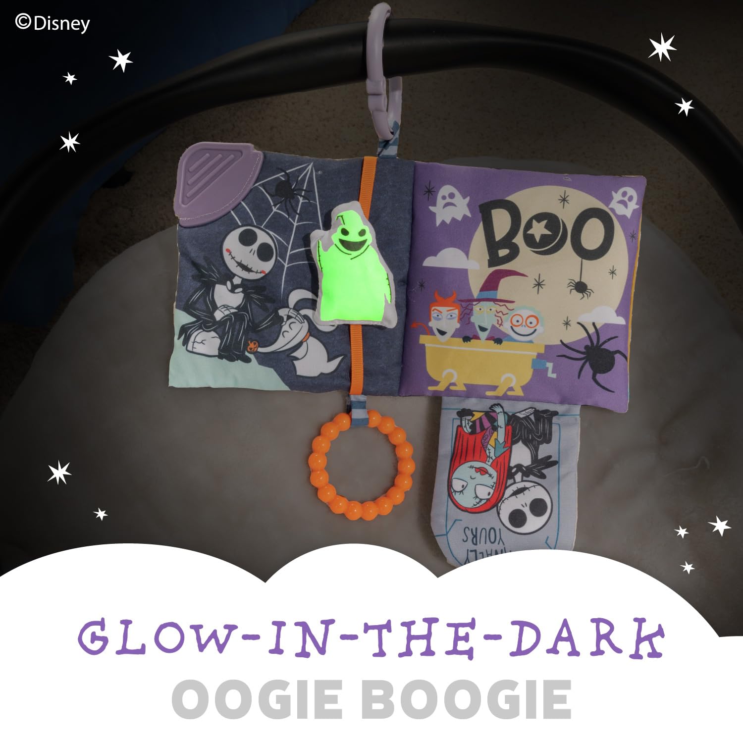 Kids Preferred Nightmare Before Christmas flaps and mirror spark baby interaction.