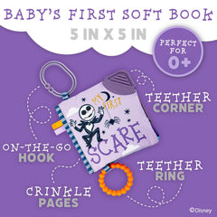 Kids Preferred Nightmare Before Christmas on-the-go clip keeps the book within reach.