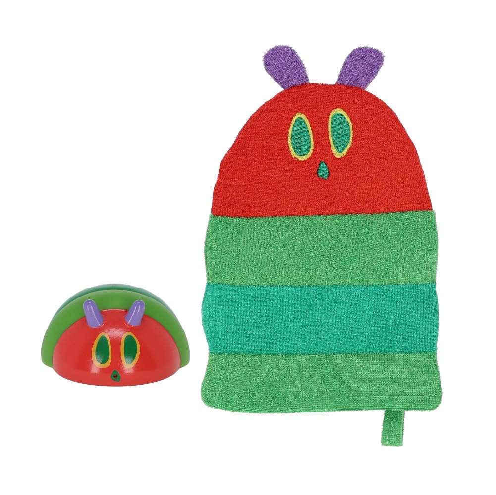 Kids Preferred Eric Carle wash mitt featuring the Very Hungry Caterpillar for bath time fun