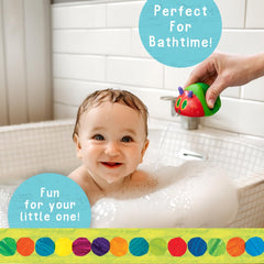 Kids Preferred Eric Carle loop for drying keeps mitt ready for next bath