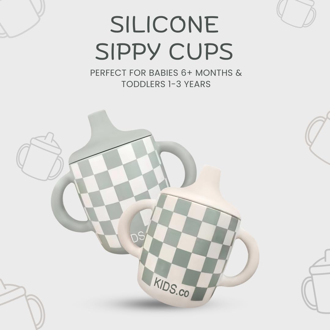 KIDSco cups feature double handles for secure, easy grip.