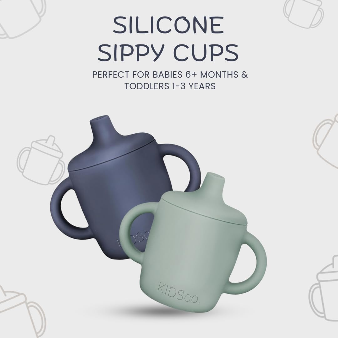 KIDSco sippy cups transition to open cup for confident toddlers