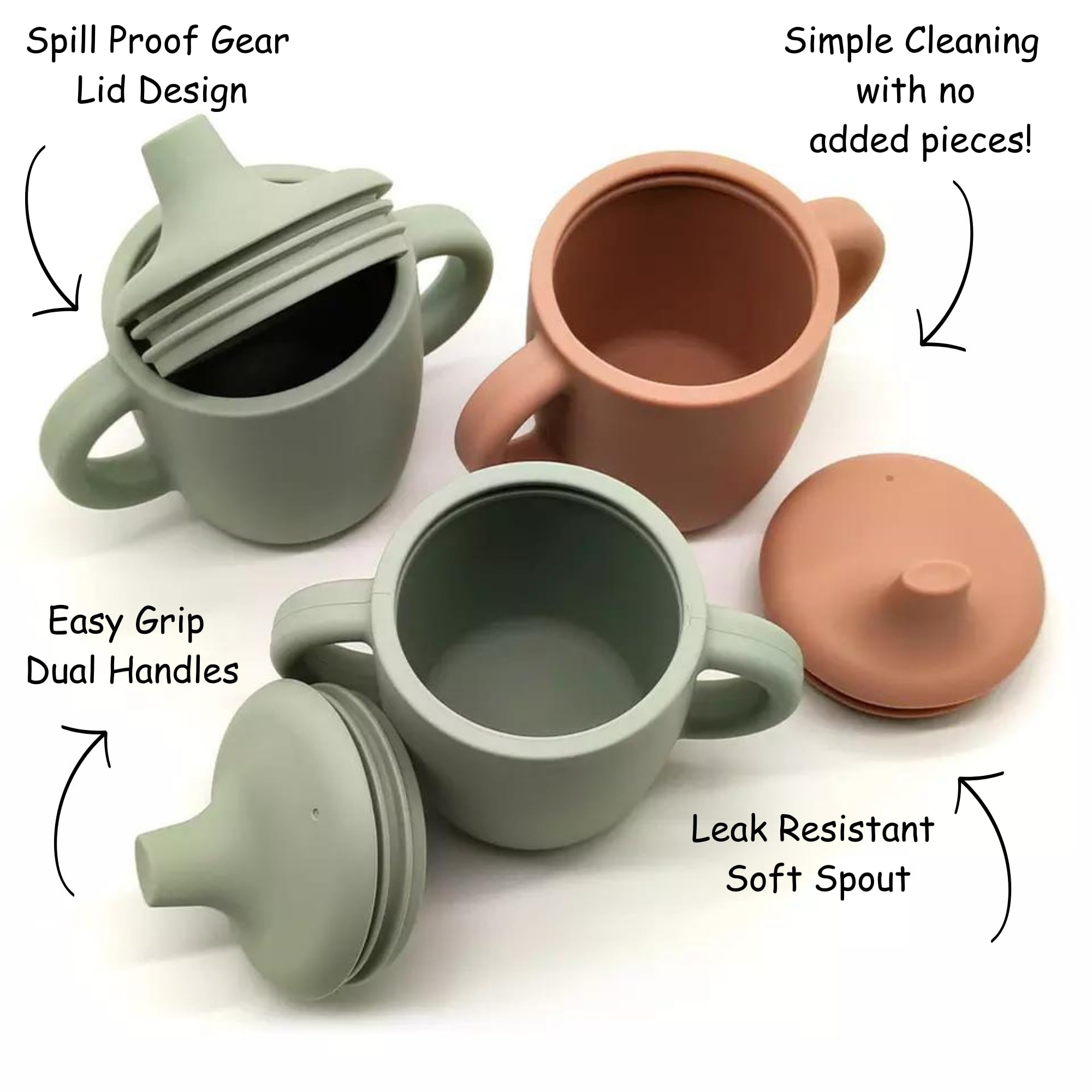 KIDSco sippy cup spill-resistant lid helps keep drinks mess-free