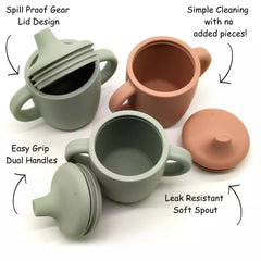 KIDSco sippy cup spill-resistant lid helps keep drinks mess-free