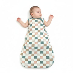 Kidsco sleep sack checkered baby 6-18m keeps little one warm with breathable fabric.