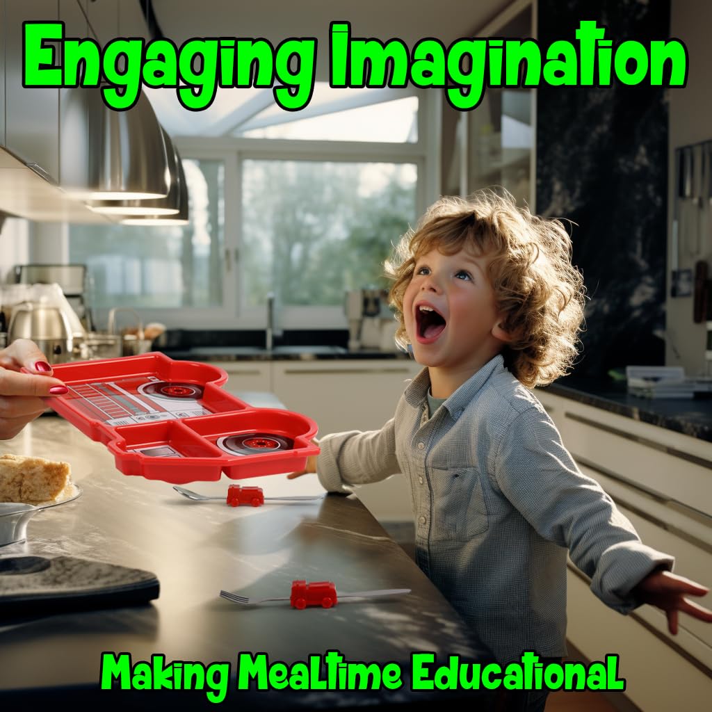 KidsFunwares dishwasher-safe plate features easy cleanup after meals.