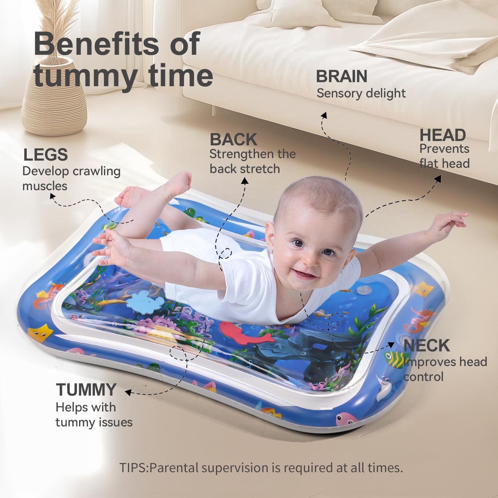 KidsMind floor-friendly surface for carpet or floor use