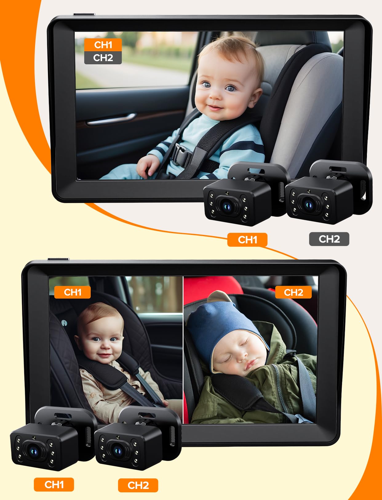 Kidsneed backseat monitoring during car trips for peace of mind