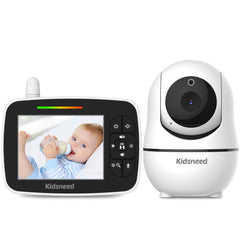 Kidsneed baby monitor with 3.5-inch screen for crisp video viewing of your baby