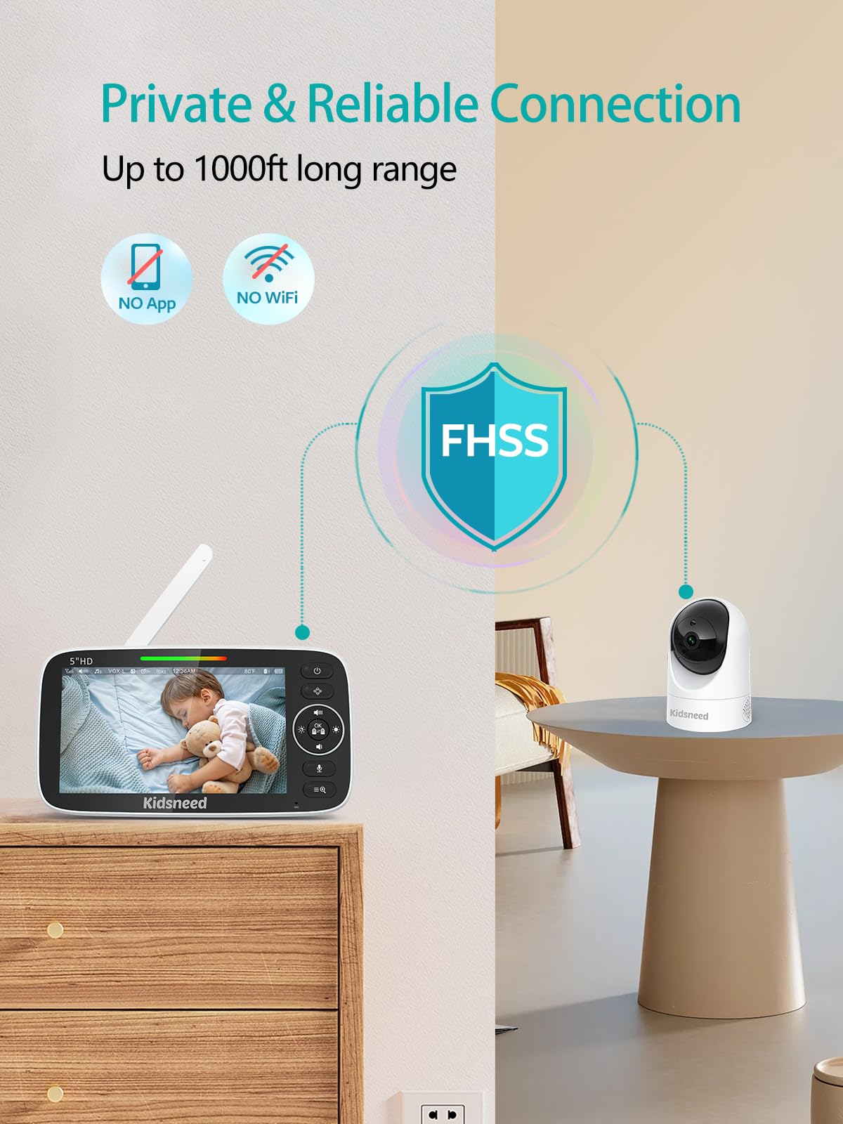 Kidsneed expand up to four cameras for broader home coverage.