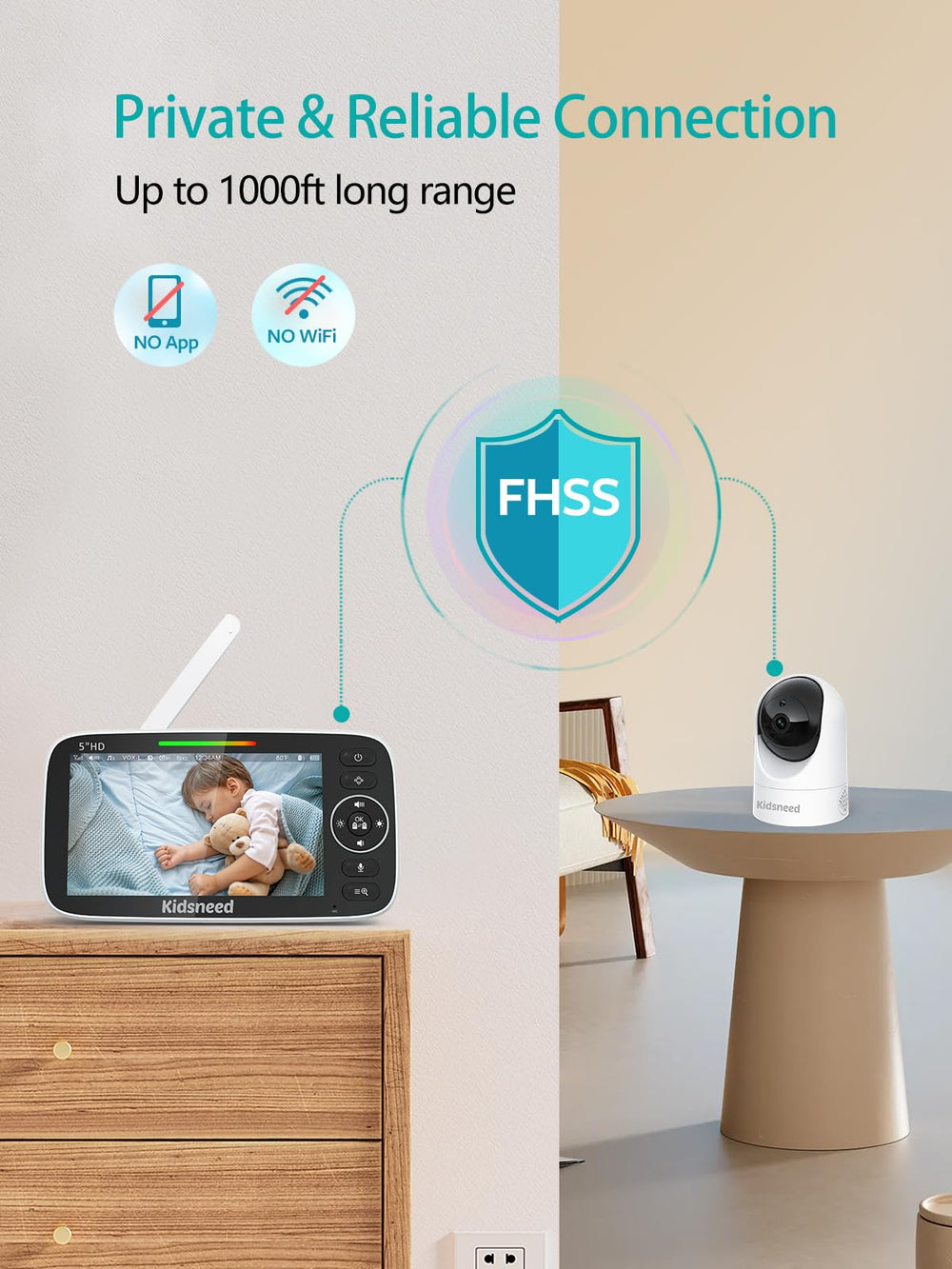 Kidsneed expand up to four cameras for broader home coverage.