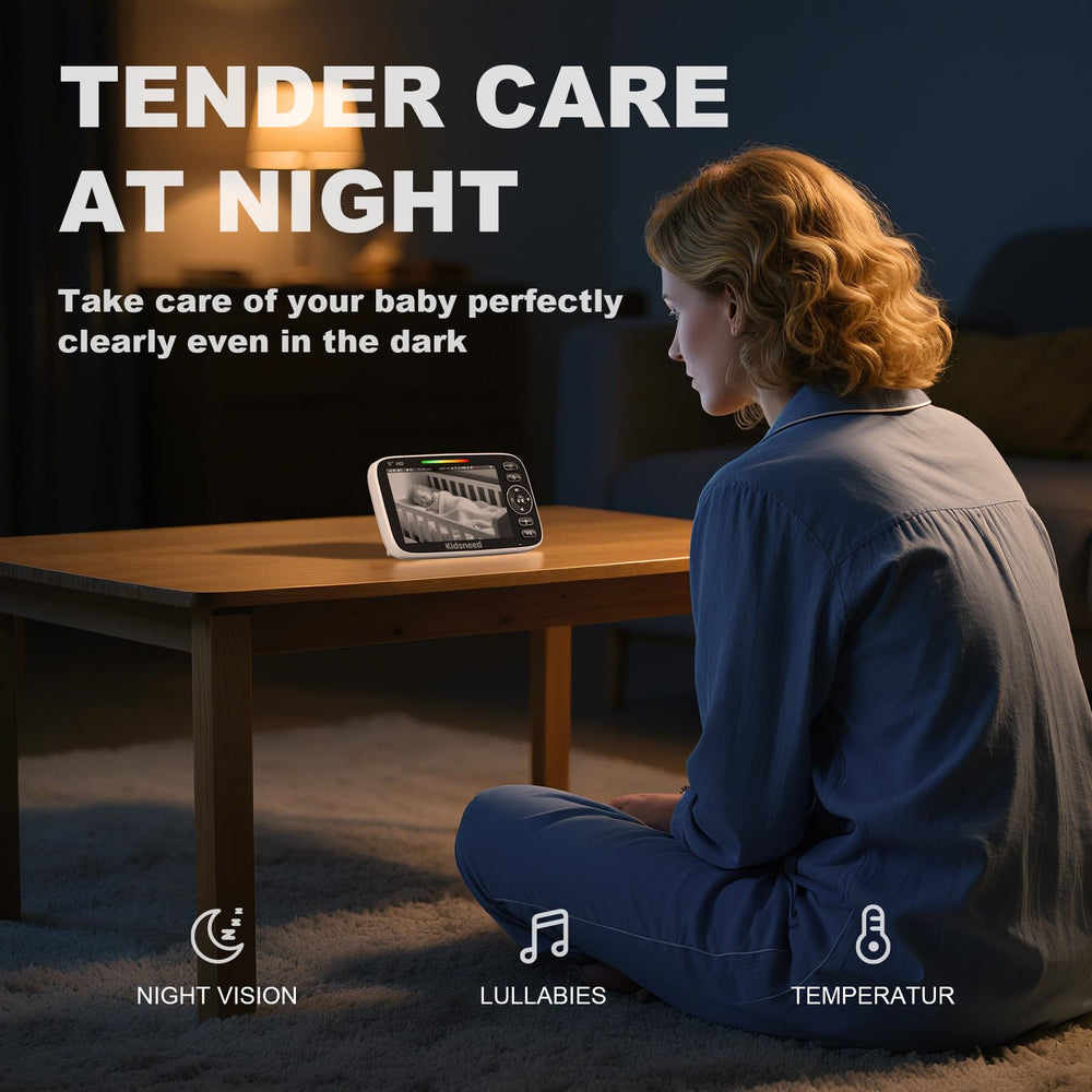 Kidsneed night vision with remote pan-tilt-zoom keeps visuals clear after dark.