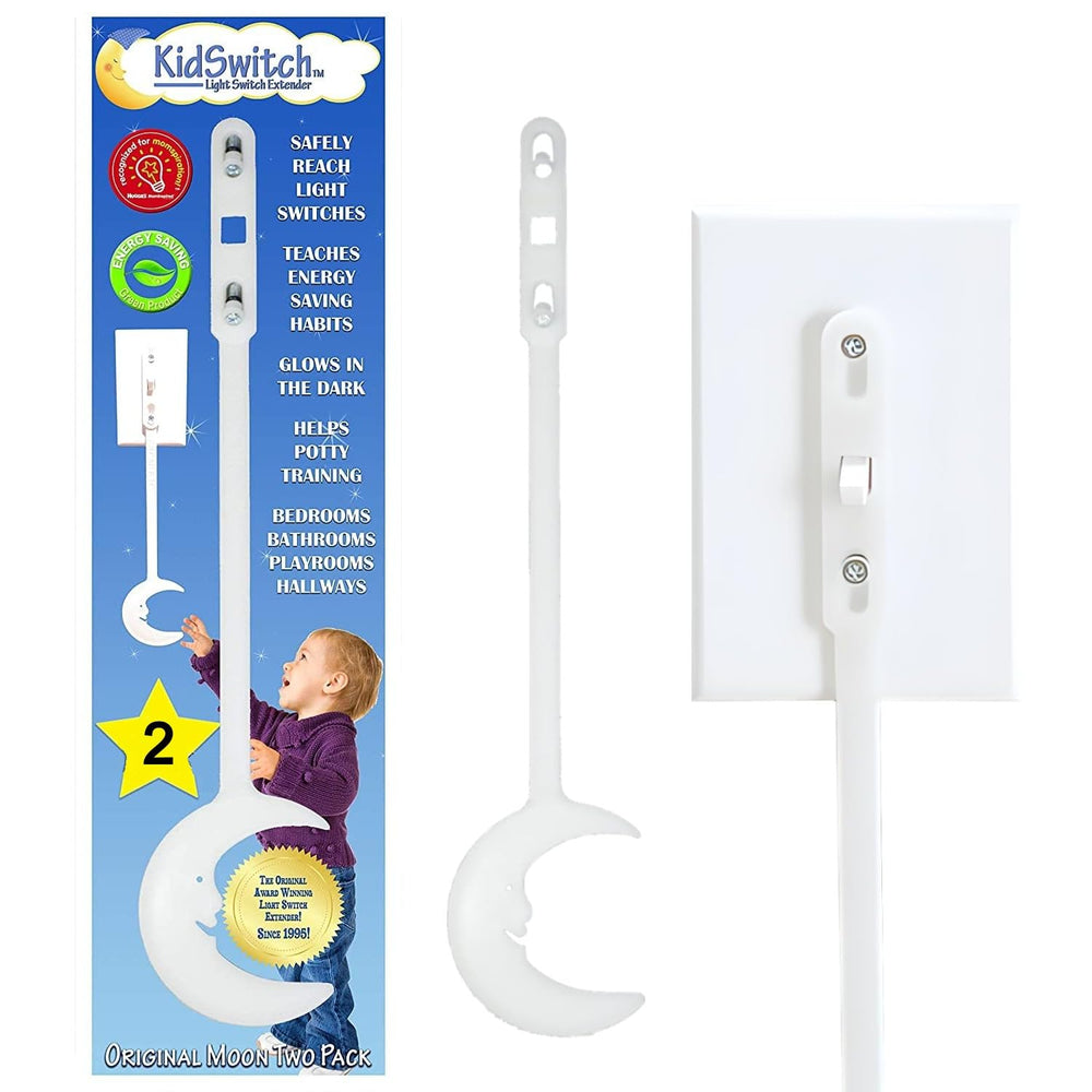 Kidswitch light switch extender in original package, easy setup for quick installation.