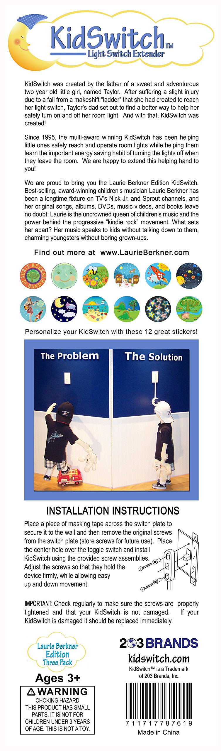 KidSwitch blank decals for customizing designs to fit any room theme