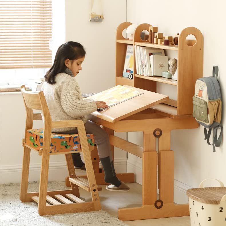 KIDUN booster seat with adjustable belts secures on chairs